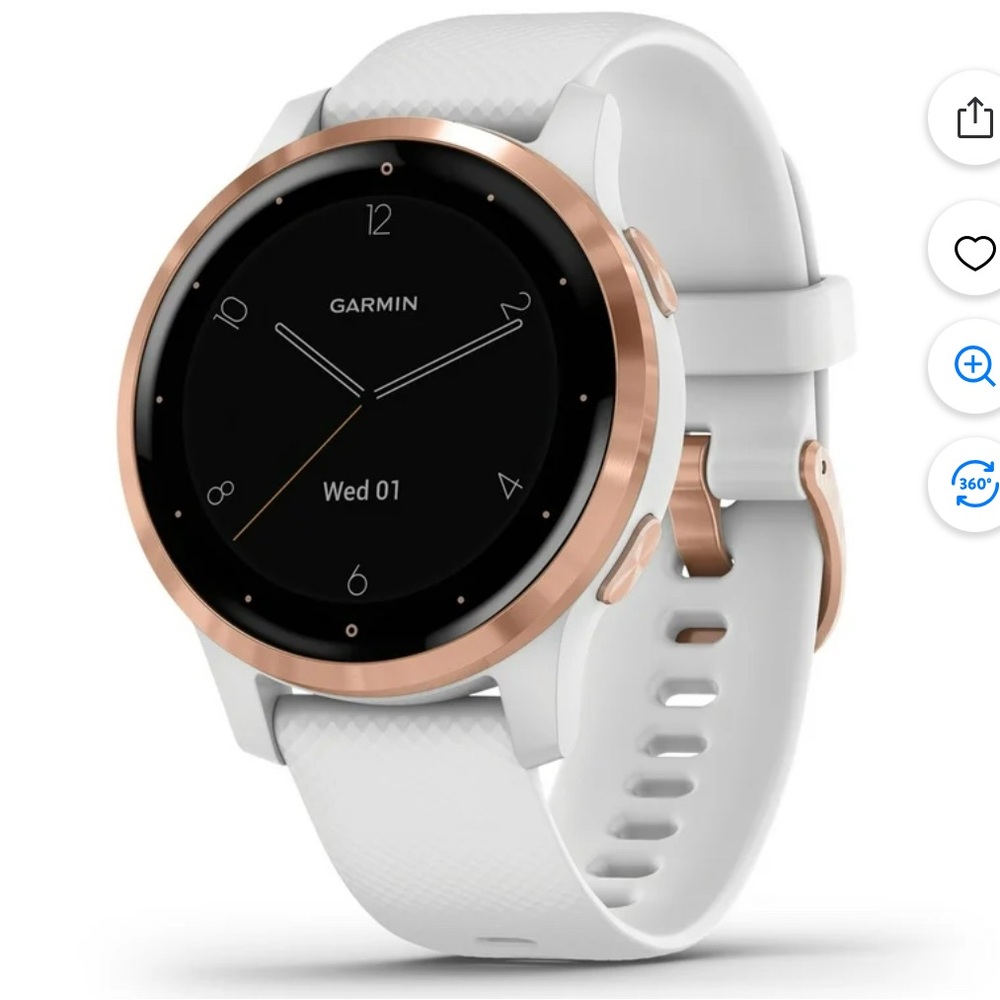 Garmin Gold and White Smartwatch Vivoactive 4s
